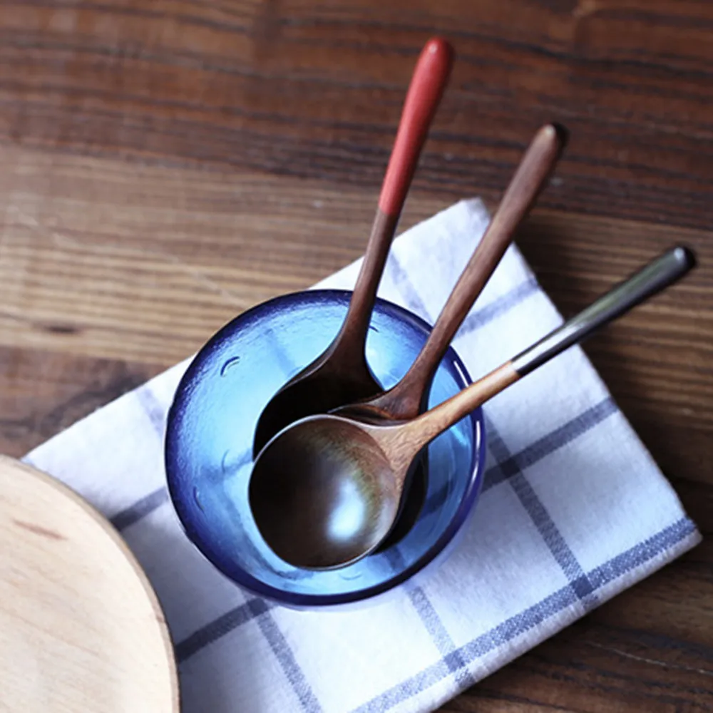 Деревянная ложка бамбуковые кухня, кухонная утварь инструмент суп чайная ложка Питание ложка Новое поступление горячая распродажа