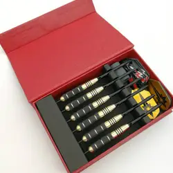 Изысканный 6 коробок Дартс 24g медь-черный-никель жесткий игла Дартс доставка дартс камень 1 223,6g Дартс игрушка набор