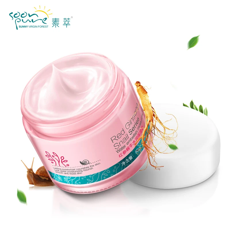 Крем для макияжа soonpure Red Ginseng Snail Cream уход за кожей лица очищающее средство тонер крем для глаз отбеливание, лечение акне Black Head Ageless beauty