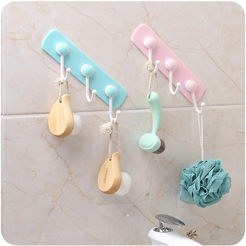 

1PC 360 Degree Rotating Hooks Not Damage The Wall Large Suction Crochet For Bathroom Kitchen Waterproof Accessories