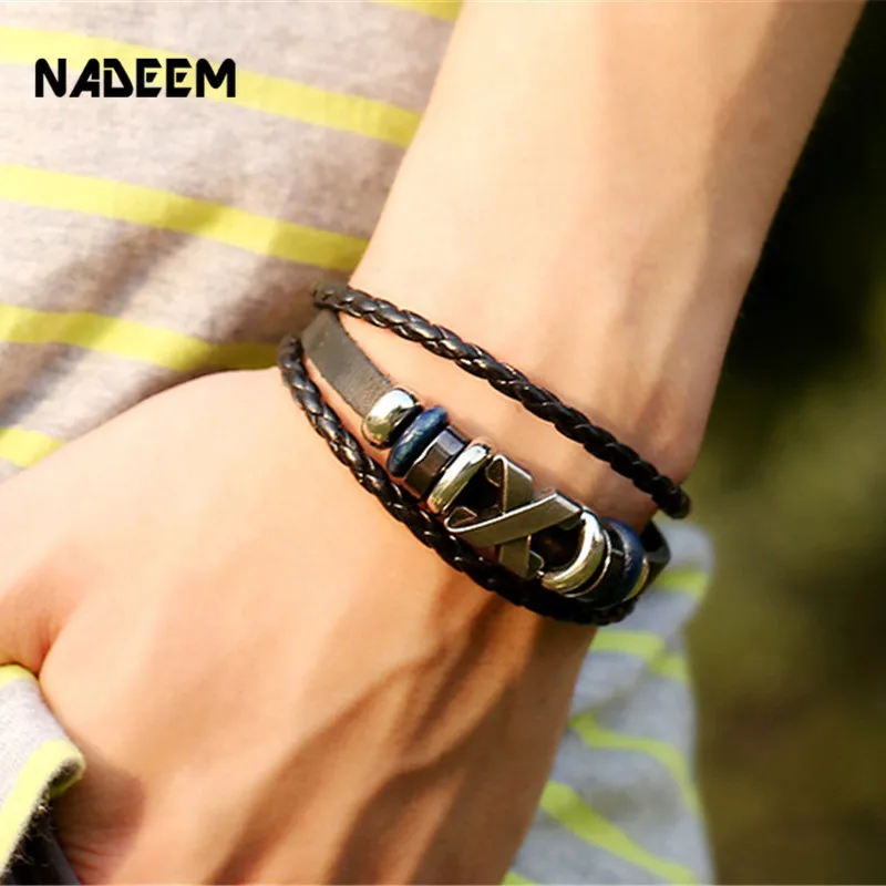 Браслет бэнгл Винтаж. Браслет мужской. Браслет кожаный. Браслет для парня