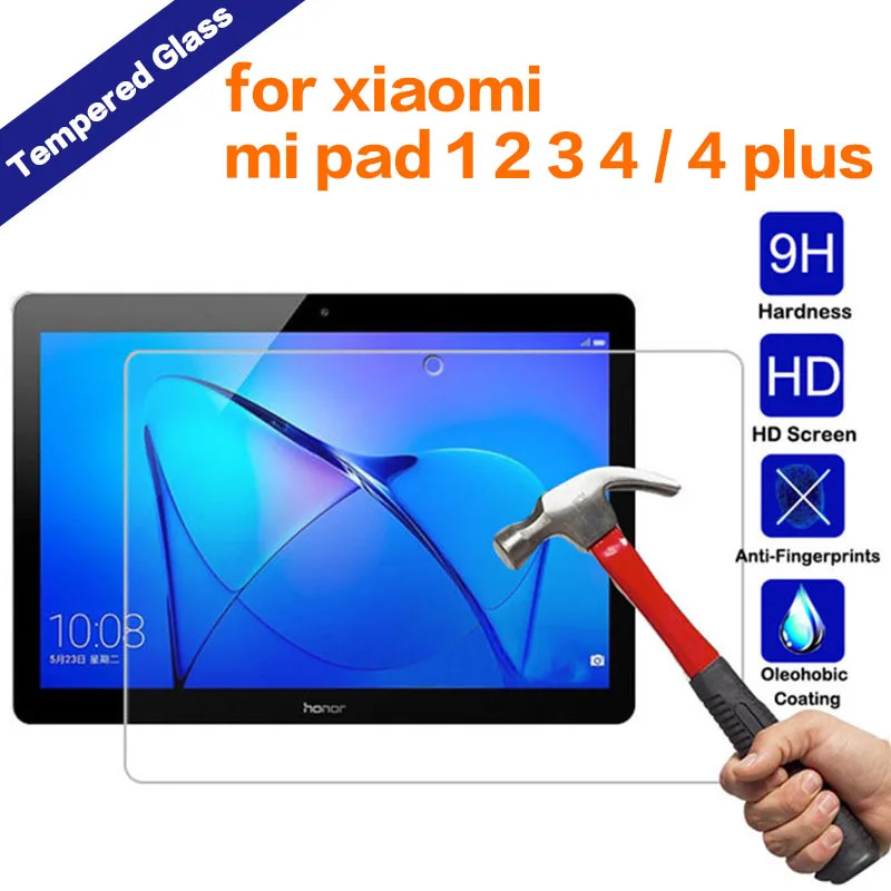 Tempered Glass For Xiaomi Mi Pad 4 Plus 3 2 1 4 Tablet Screen Protector