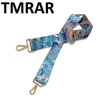 

2019 New handbags strap woven design national gold buckle canvas bag straps new trendy easy holding shoulder straps qn098