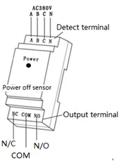 Проводной Мощность отказ детектор, датчик тревоги AC 220 v/380 v трехфазный для kc868 система управления для умного дома мобильное приложение