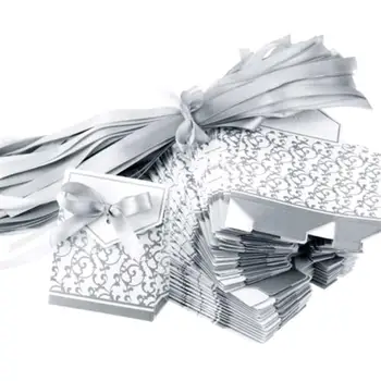 

100pcs Novelty Floral Pattern Wedding Party Favor Box Gift Box Baby Shower Wedding Decoration Party Supplies