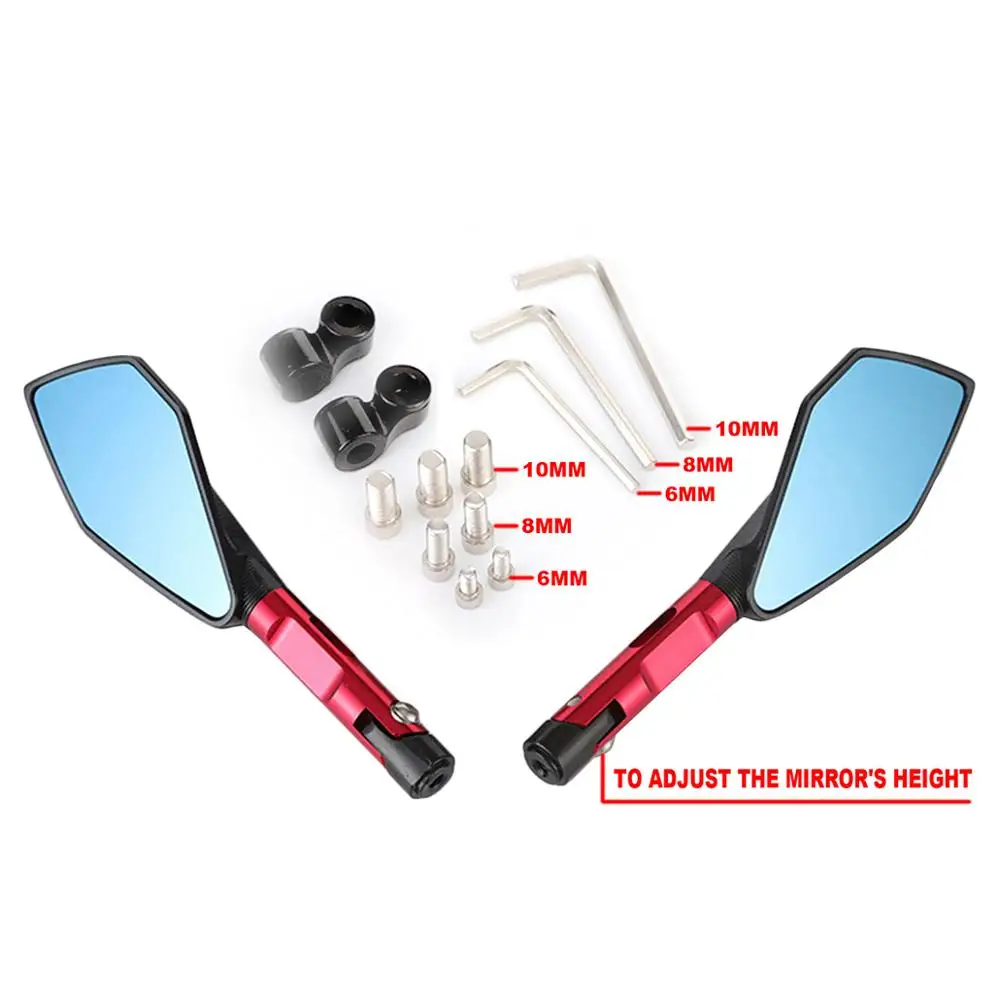 

CNC Motorcycle 8MM 10MM Mirror Rear View Side Mirrors For Yamaha T MAX 530 500 XMAX300 N-max 155 125 150 X-MAX 125 250 300 400