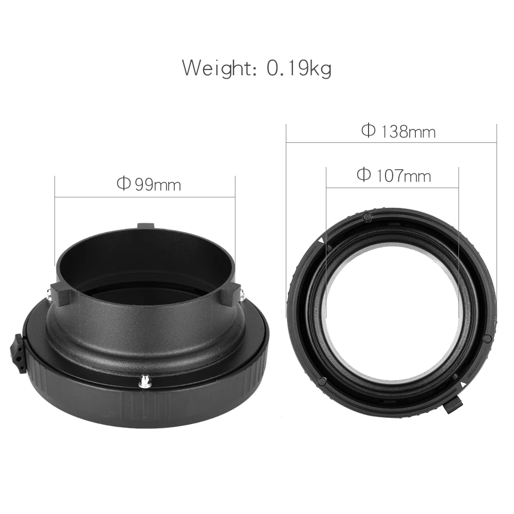 Кольцо крепления Bowens к Elinchrom Сменный Адаптер для спидометра стробоскопическая