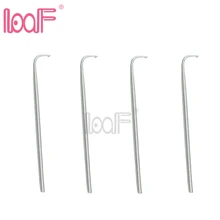 LOOF 4 шт вентилирующие иглы(1-1,1-2,2-3,3-4) каждый размер один кусок для изготовления кружевных париков зажим для парика парик Завязывающийся крючок