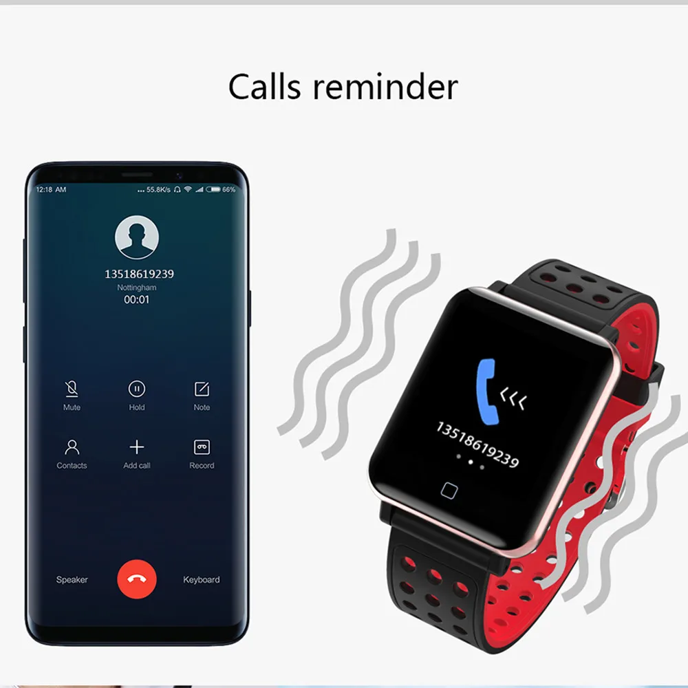 M19 Smart Watch Fitness Tracker Blood Pressure Bluetooth Clock Smartwatch Pedometer Heart Rate Monitor Sport Band akıllı saat