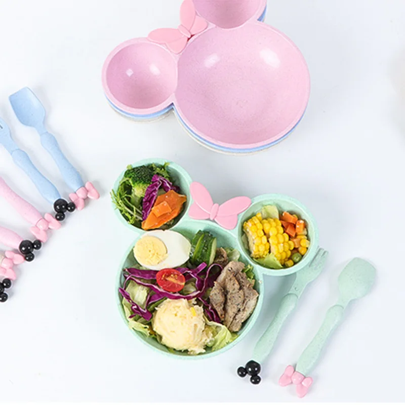 3 Pcs/Set Baby Food Storage Bamboo Tableware Solid Cute Dishes Kids Plate Bowl Eco-friendly Children Training Dinnerware BB5077 3 Pcs/Set Baby Food Storage Bamboo Tableware Solid Cute Dishes Kids Plate Bowl Eco-friendly Children Training Dinnerware BB5077