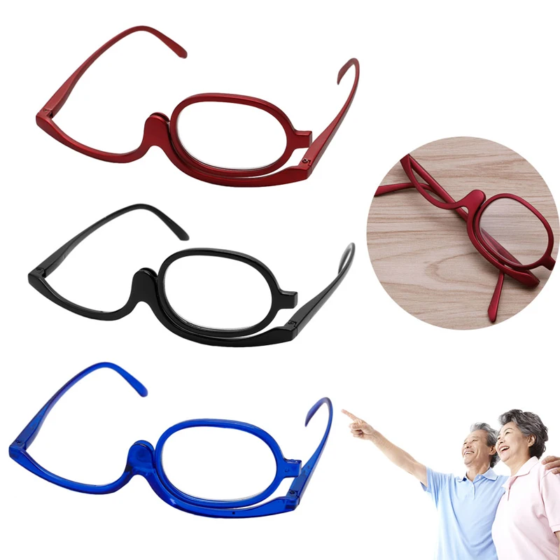 

Magnifying Glasses Makeup Reading Glass Folding Eyeglasses Cosmetic General