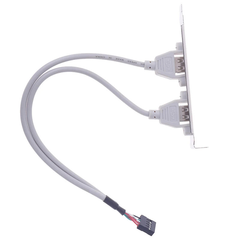 1 шт. 2 портовый USB адаптер для материнской платы|Компьютерные кабели и разъемы| |