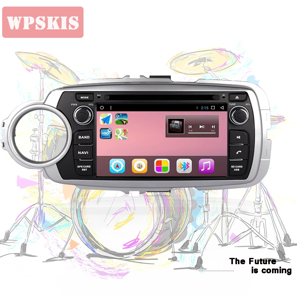 Best Android 9.0 8 Core RAM 4GB ROM 64GB Car Stereo Screen Radio For Toyota Yaris 2011-2018 Car DVD Player GPS Navigation 2DIN Stereo 2