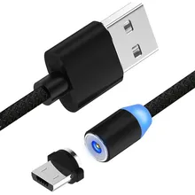 Магнитный usb-кабель для зарядки, 8-контактный кабель для быстрой зарядки для мобильного телефона IPhone, 1 м, адаптер, светодиодный светильник-индикатор