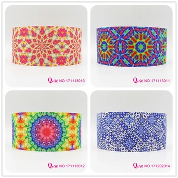 

Q&N ribbon 16mm 22mm 25mm 38mm 50mm 75mm pattern printed grosgrain ribbon webbing 50yards/roll for hair tie