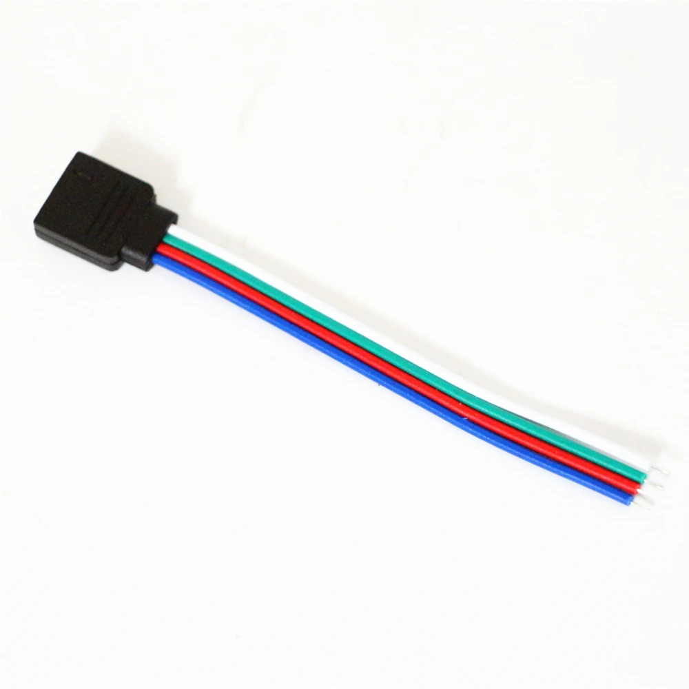 10 шт./лот см 4 Pin RGB Светодиодная лента женский разъем провод для 5050 3528 2835 4pin