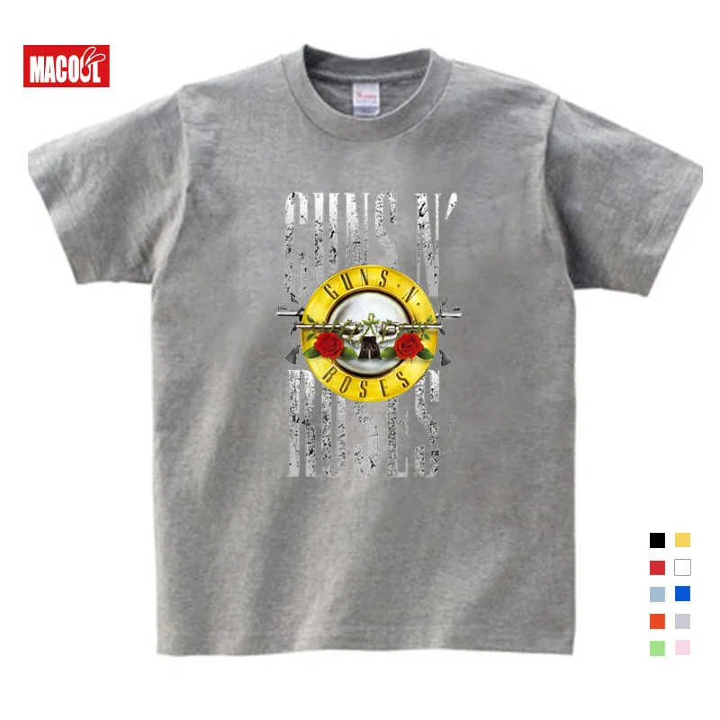 Guns N Roses T Shirt  Kid 2019 T-shirt Pure Cotton Round Neck Baby Tshirt children's Infant Toddler Costume For boy and girl