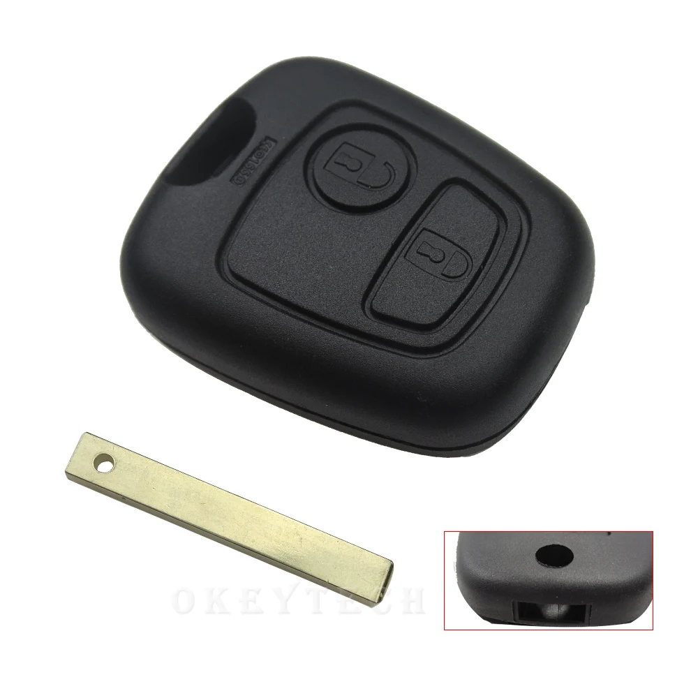 Buy OkeyTech VA2 Blade 2 Buttons Remote Car Key for Citroen C1 C2 C3