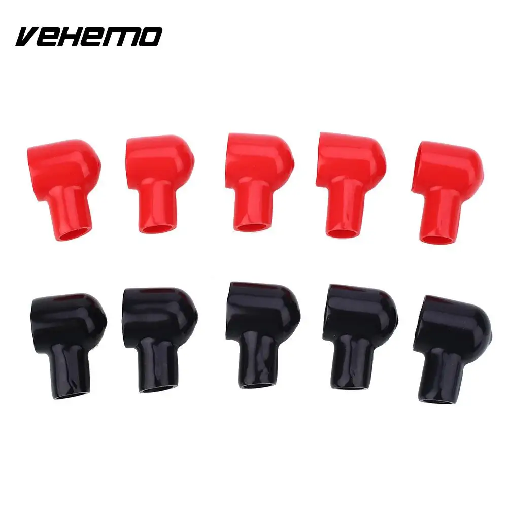 

10PCS Black Red Battery Protection Terminal Boot Round Insulating Cover 20x12MM