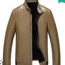 L-4XL Горячая зима Мужская Новая мода Досуг культивировать свою мораль овчины куртка