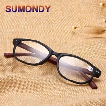 SUMONDY фантазии Брендовая Дизайнерская обувь весна петли очки для чтения Для женщин Для мужчин Мода древесины Сверхлегкий дальнозоркостью очки UR18
