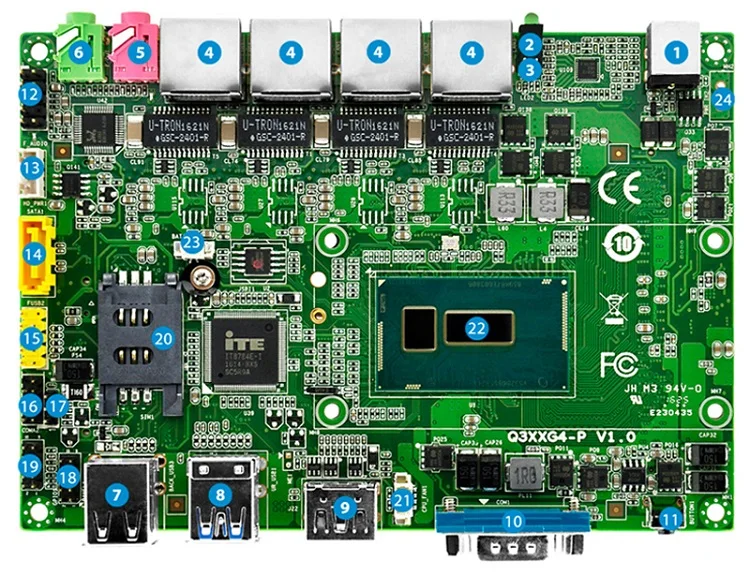 Kansung OEM Мини ПК 4 Gigabit LAN порты Intel Core i5 оконные рамы AES-NI с помощью pfsense как роутер с файрволом Linux