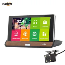 Новый 7 “wi-fi Car Dvr GPS Навигации 16 ГБ ROM Android 4.4 с Двумя Объективами Full HD 1080 P Парковка Видеорегистратор автомобильный видеорегистратор Видеокамера