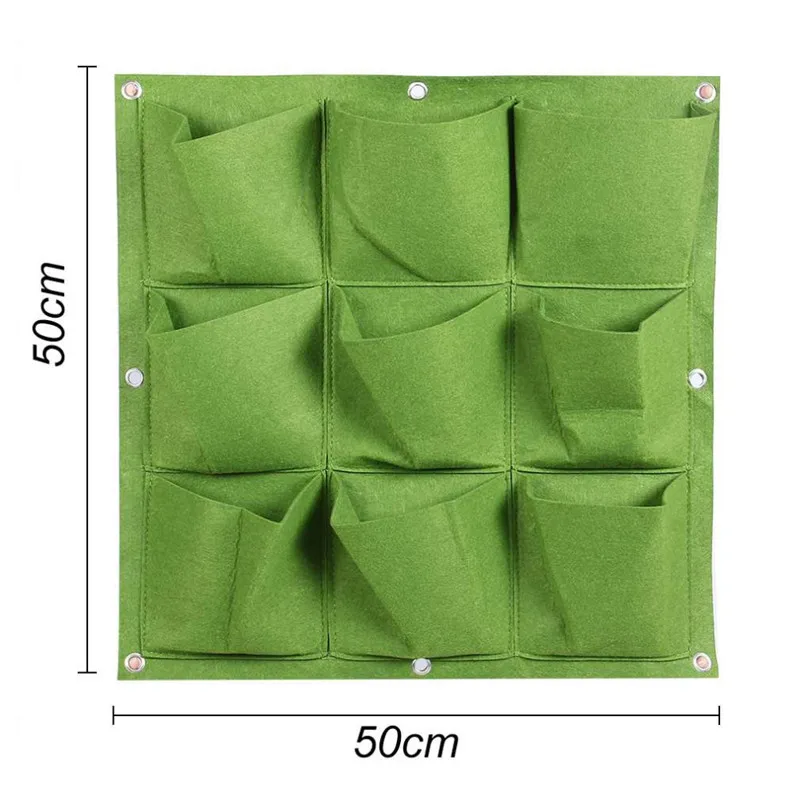 Подвесной вертикальный Войлок садовый растительный мешок комнатный, уличный, настенный подвесной горшок Декор для выращивания Контейнер Мешок горшок для рассады плантатор Горшки для рассады