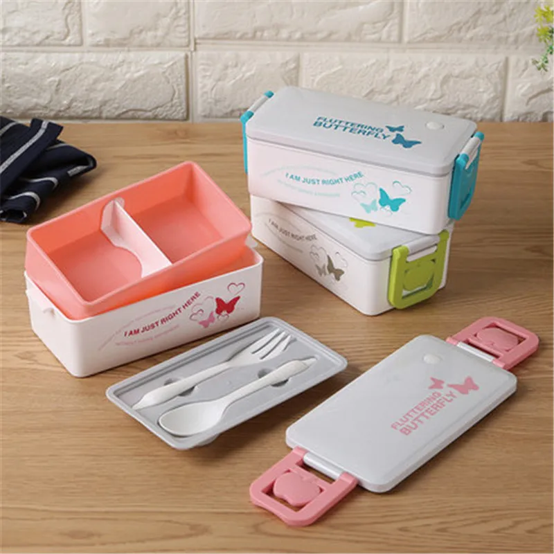 1000ml Healthy Material Lunch Box School Picnic Bento Box Kid Food Containers Japanese Style