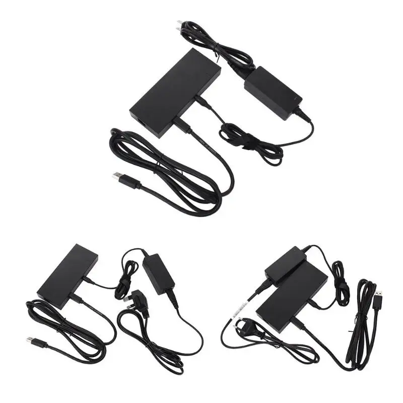 

ALLOYSEED Sensor USB 2.0 Power Supply AC Adapter Plug for XBOX ONE S for XBOX ONE X host US, EU, UK