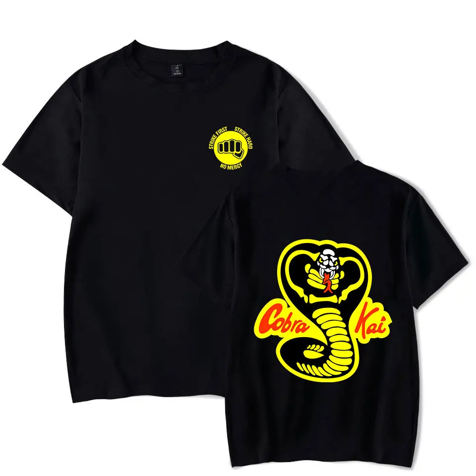 2018 модный брендовый летний топ Cobra Kai новинка Детская Мужская футболка с коротким