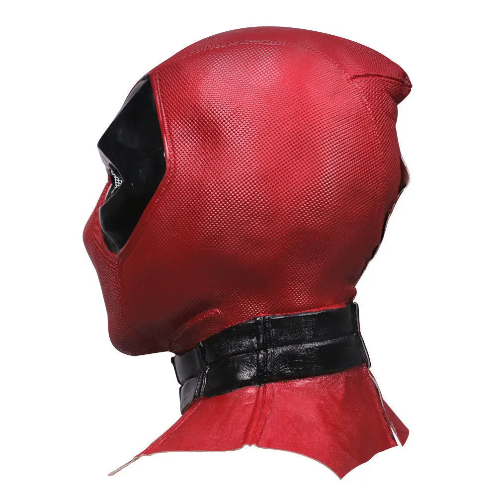 Movie Deluxe Adult Latex Deadpool Mask Cosplay Deadpool Full Face Helmet Handmade Halloween Party Prop (3)