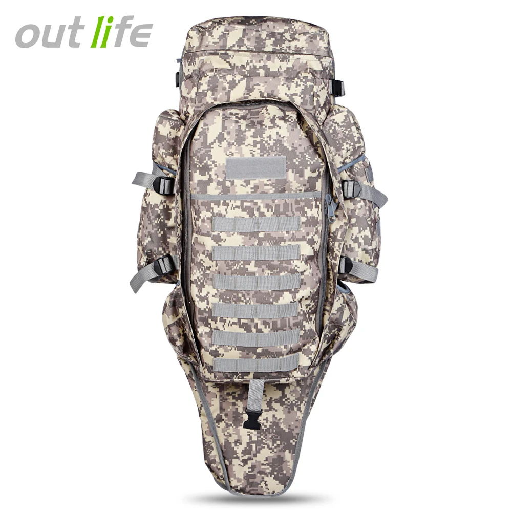 Outlife 60L 5 цветов Открытый военный рюкзак 1000D нейлоновый рюкзак для кемпинга пешего туризма - Цвет: Acu Camouflage