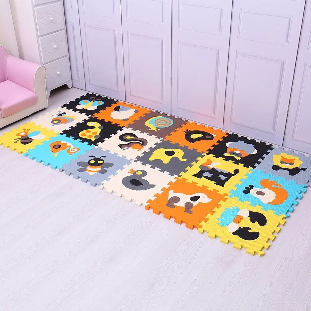 18Pcs Colorful animal Pattern Foam Puzzle Kids Rug Carpet Split Joint EVA Play Mat Indoor Soft activity Puzzle Mats For Children 18Pcs Colorful animal Pattern Foam Puzzle Kids Rug Carpet Split Joint EVA Play Mat Indoor Soft activity Puzzle Mats For Children