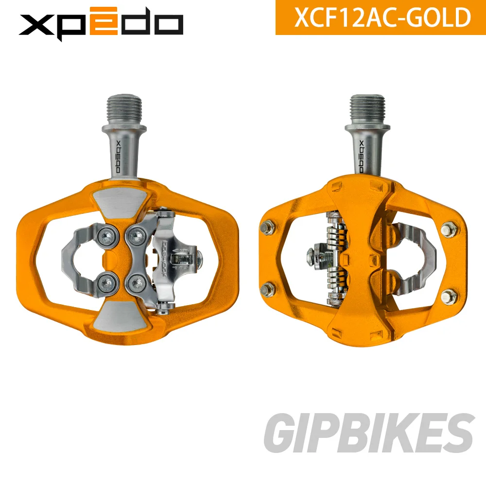 Wellgo Xpedo XCF12AC Ultralight 295g Mountain Bike Clipless Pedal with 3 Bearing High Strength alloy MTB bike self-locking pedal Wellgo Xpedo XCF12AC Ultralight 295g Mountain Bike Clipless Pedal with 3 Bearing High Strength alloy MTB bike self-locking pedal