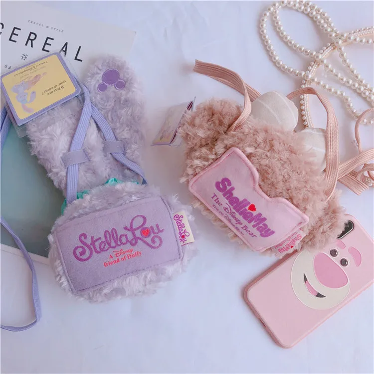 1 шт. Японские Аниме медведи Duffy и shelliemay плюшевые кошельки мягкие животные Сумочка куклы девушки сумка подарки 20*11 см