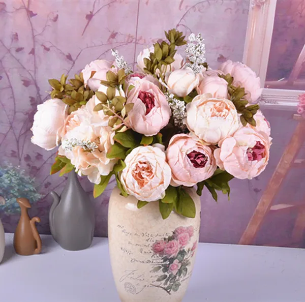 

Beautiful Fake Flowers Chinese Tradition Symbolizes The Rich Flowers Bright Colors And Very Realistic False Flowers