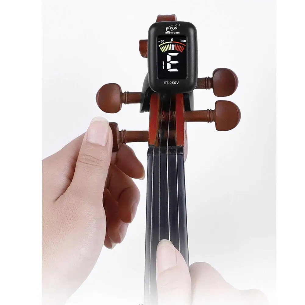 ENO ET05V скрипка тюнер мини электронный экран тюнер дисплея для скрипки Виолончель клип-на тюнер портативный цифровой скрипки запчасти