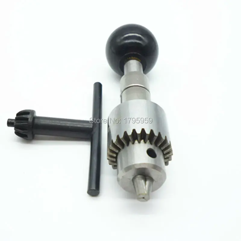 Pin Vise Round Plastic Ball Handle Swivel Head Hand Twist Drill Clamping Range 0.3-4mm Micro Stainless steel Manual Drilling Tools (14)