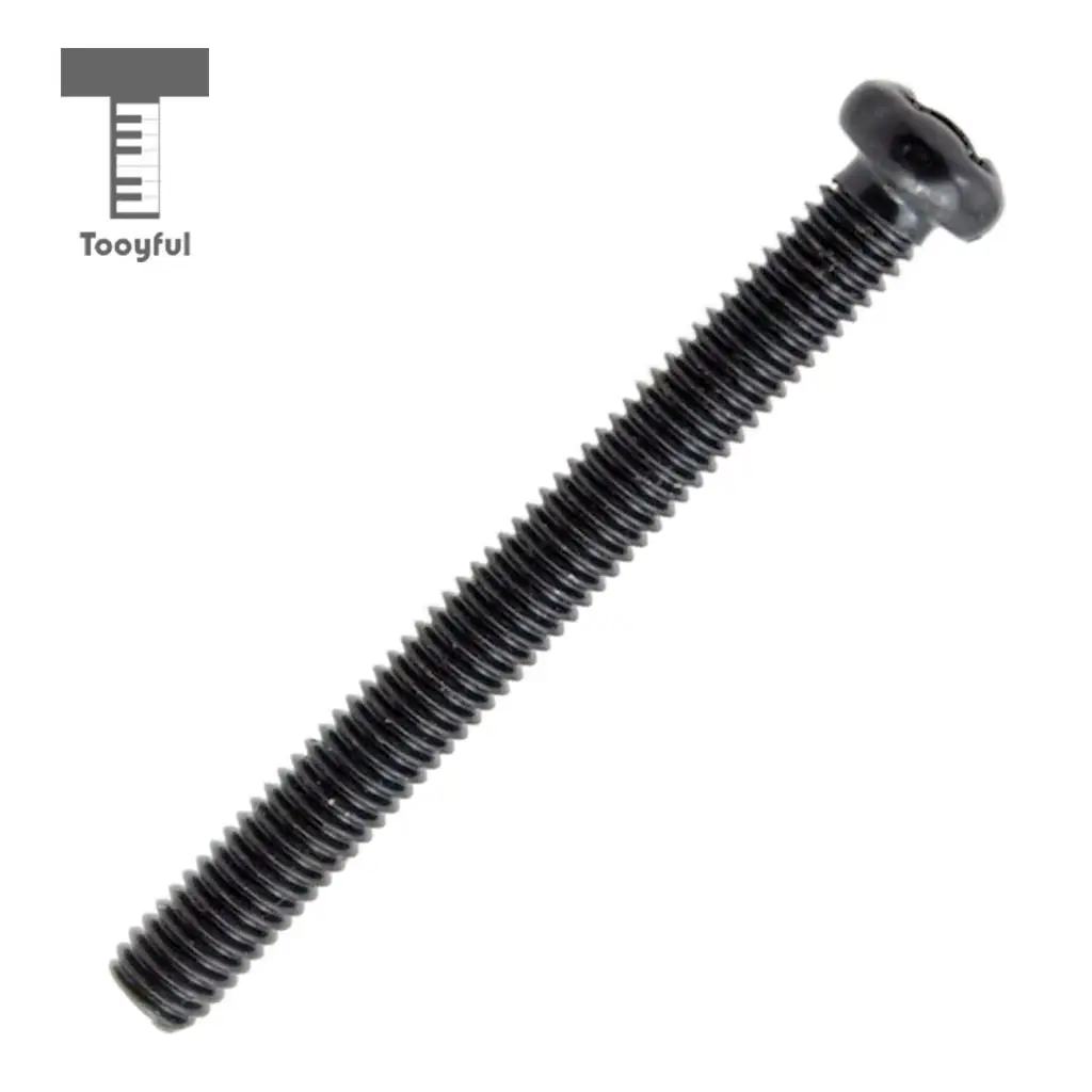Tooyful Pack of 8 Metal Humbucker Double Coil Pickup Frame Screws Springs 3mm for Electric Guitar Replacement Parts