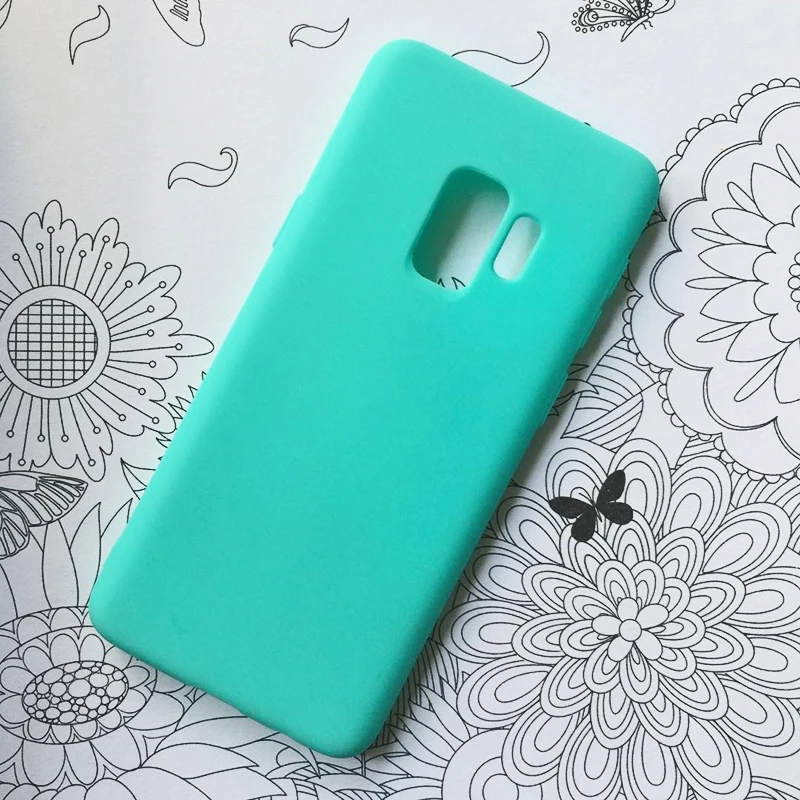 Candy Color TPU Soft Cases For Samsung Galaxy S9 Case 360 Protect Silicon Back Cover For Samsung Galaxy S9 plus Case Coque (8)