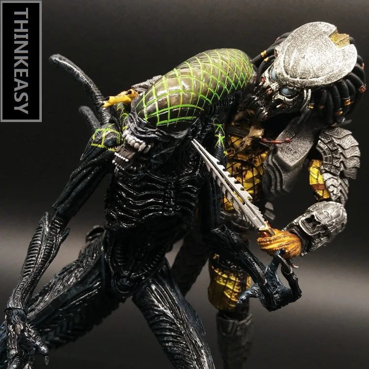 Aliens vs Predator AVP Ganso Lone wol Joint can move doll movie Person Model Decoration figure Toys gift computer table decorate