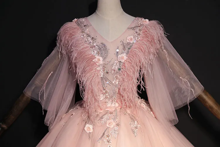 

100%real 18century rococo feather butterfly sleev ball gown cosplay medieval dress Renaissance Gown queen cosplay Victoria dress