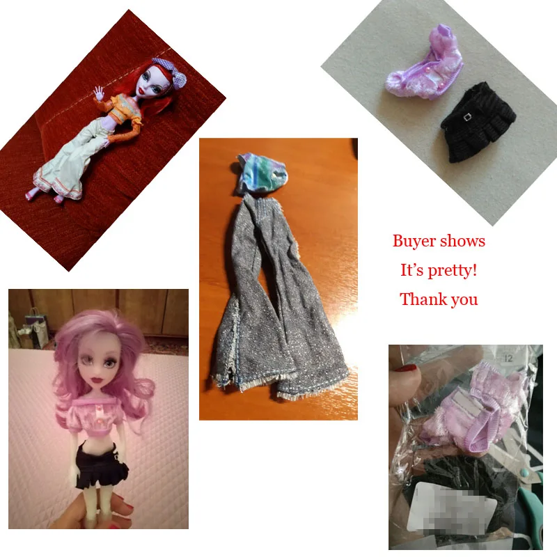 Rosana/Модная Одежда для куклы Monster High; повседневная одежда; костюм куклы; вечерние юбки; кофта и штаны; комплект со штанами