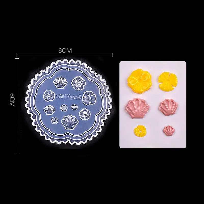 Новинка, 1 шт., силиконовая форма для дизайна ногтей, Модный цветочный узор ромашки, 3D листья, книги, форма для ногтей, УФ-гель, дизайн, маникюрные аксессуары, инструменты - Цвет: 02