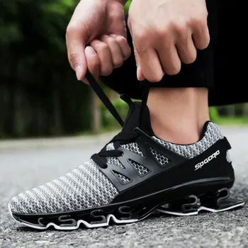 

Light Weight Running Shoes For Men Spring Autumn Black Comfortable Anti Slip Male Shoes Outdoor Walking Sneakers Men L1-16