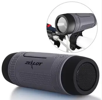 

Zealot S1 Bike Speaker Bluetooth Portable Wireless speaker Power Bank 20 Hours TF card player Bike Mount Carabiner included