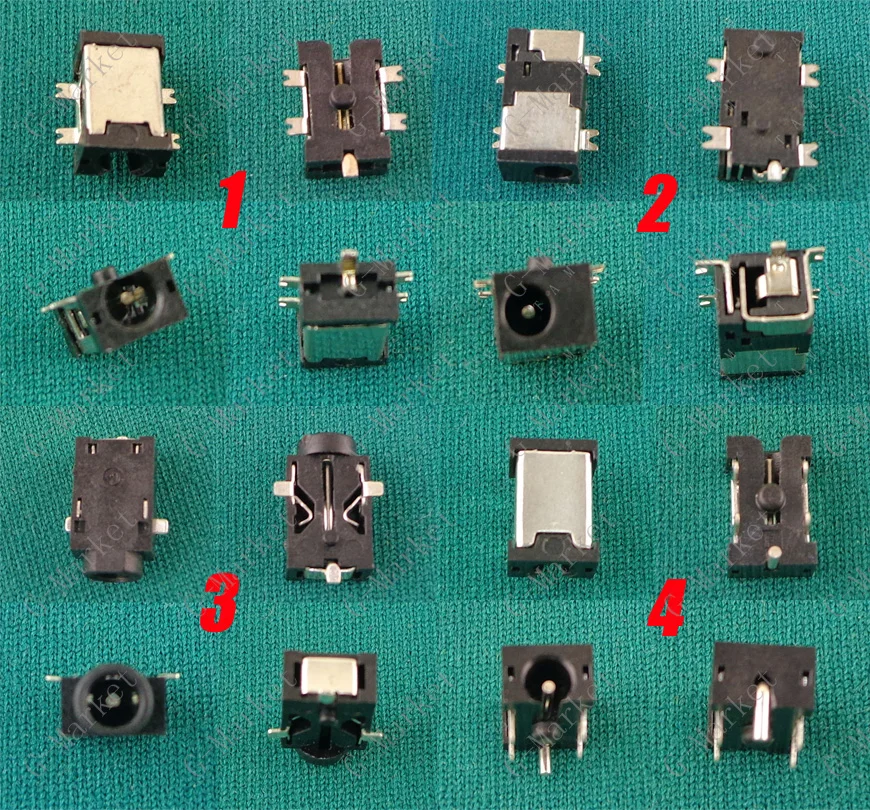 

4 models 20 pcs DC power Jack for Tablet PC charging socket connector 2.5*0.7MM