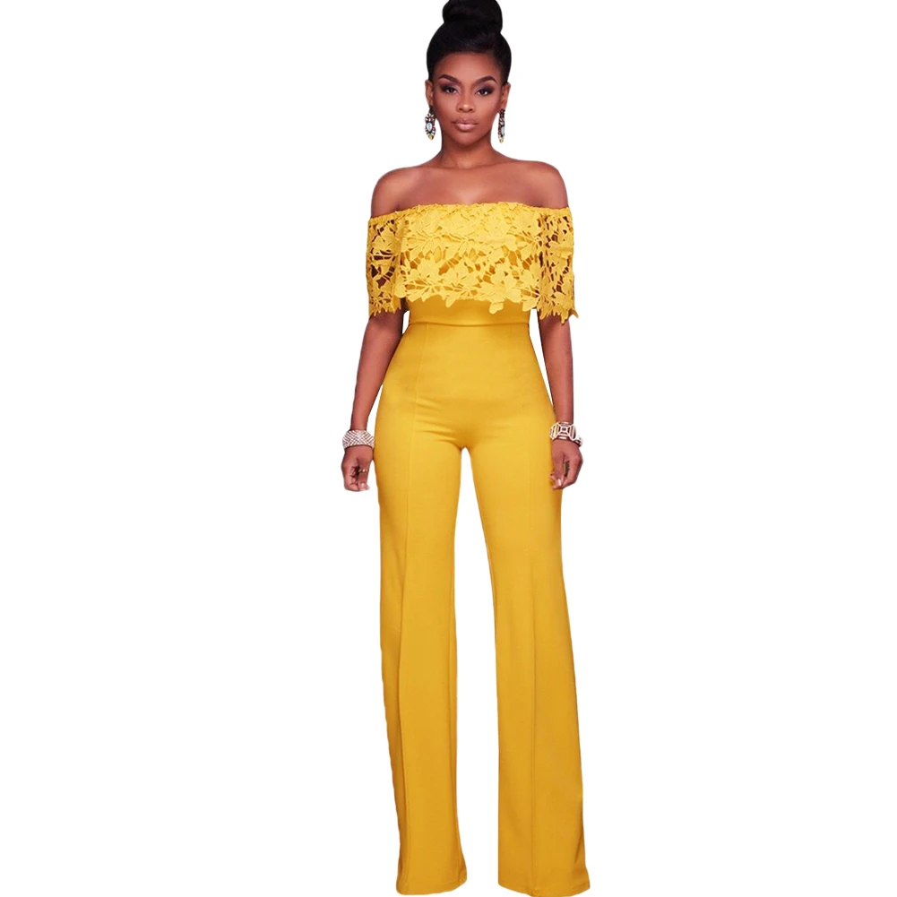Buy New Sexy Women Lace Jumpsuit Off the Shoulder