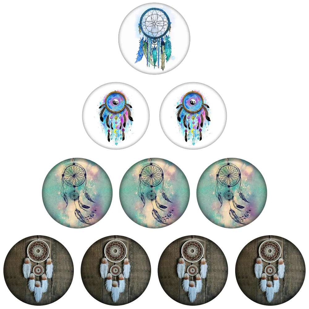 

2018 Snap button Print image design Dreamcatcher Snap Buttons for Women fit 18mm/20mm DIY Snap Bracelet/Necklace Jewelry Making